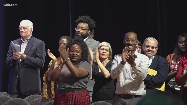 Austin East High School community celebrates students during Senior Day