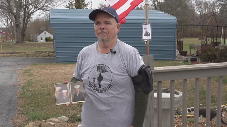 Navy veteran walks over 6,000 miles for military service members Navy veteran walks over 6,000 miles for military service members