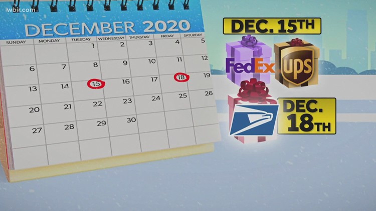 Need to Know: Holiday shipping deadlines Need to Know: Holiday shipping deadlines