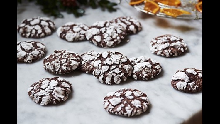 Chocolate Orange Crinkle Cookies