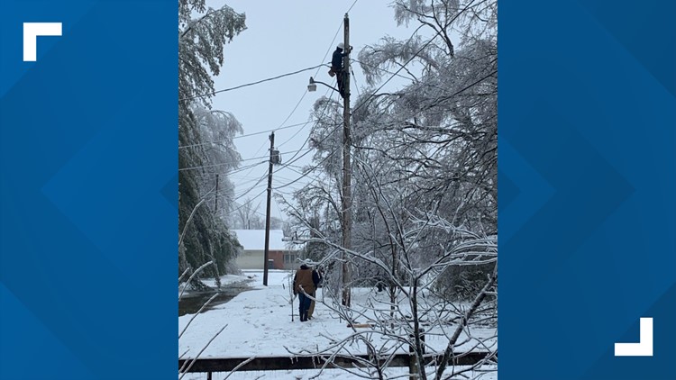 KUB working on repairs in Cookeville, battling snowstorm