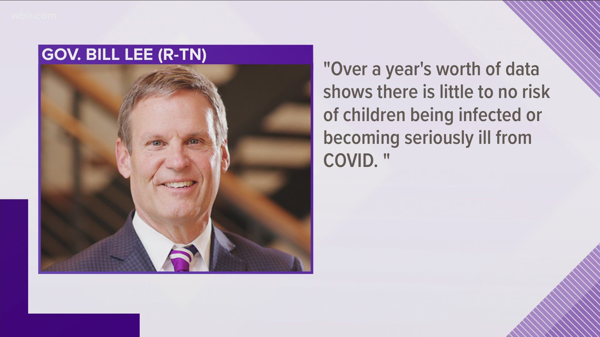 Governor Bill Lee is facing criticism from doctors who say he's spreading misinformation about Covid-19 and children.