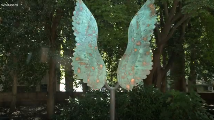 Wings sculpture gives visitors chance for incredible selfies in downtown Knoxville