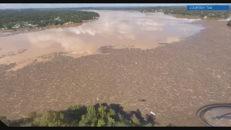 TVA working to catch debris in Douglas Lake, urging people to stay off the water TVA working to catch debris in Douglas Lake, urging people to stay off the water