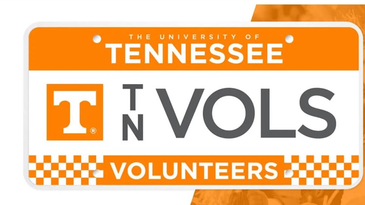 Official Tennessee Volunteers license plates now available
