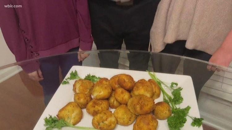 Cheesy potato croquettes