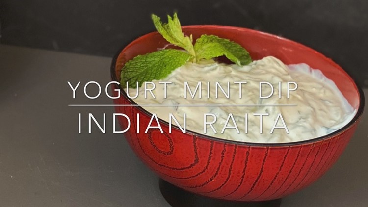 Cucumber mint yogurt dip