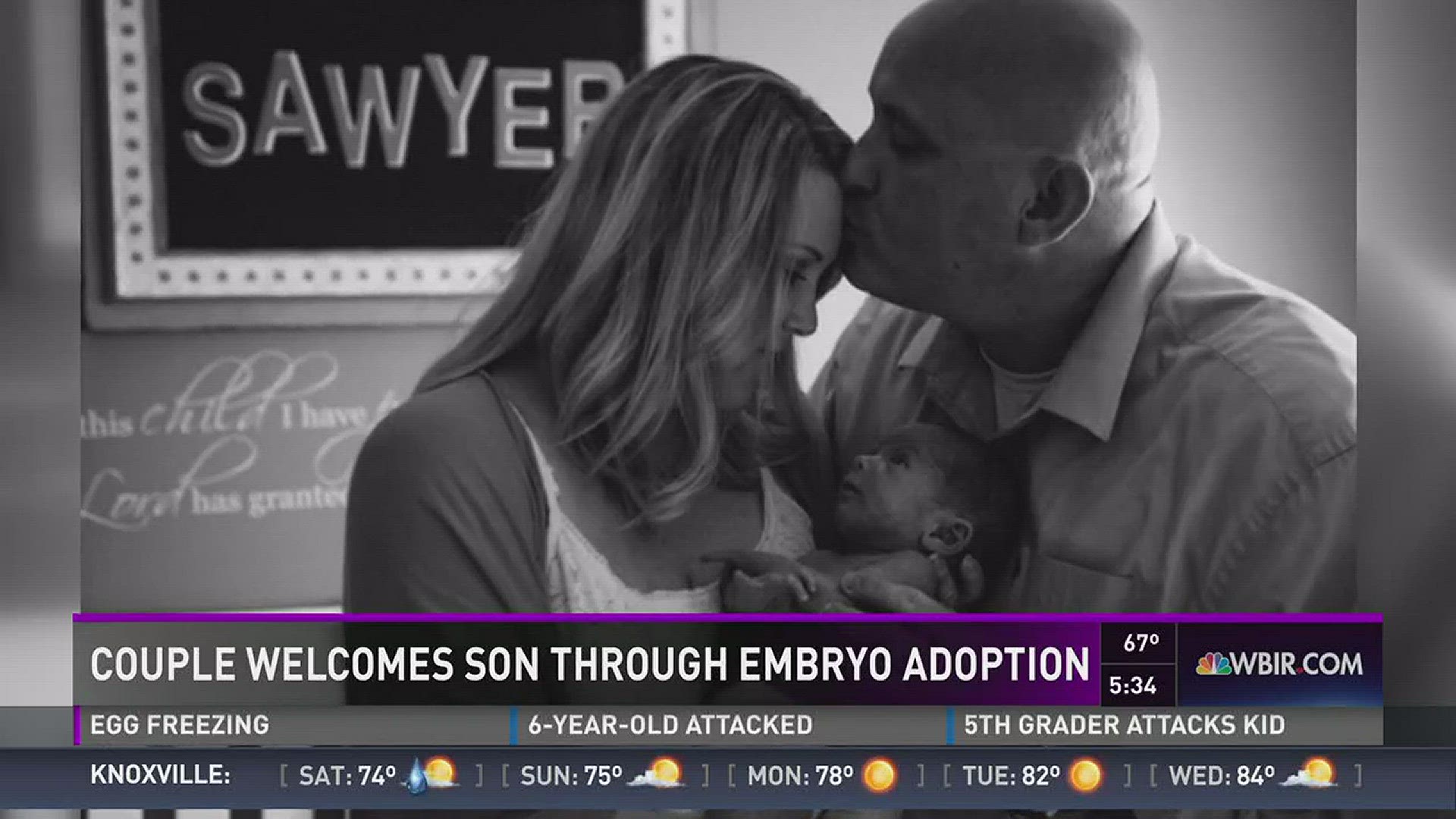 Knoxville couple has baby boy through embryo adoption | weareiowa.com