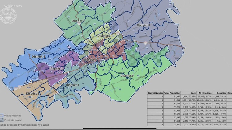 Knox County leaders approve redistricting maps on first reading