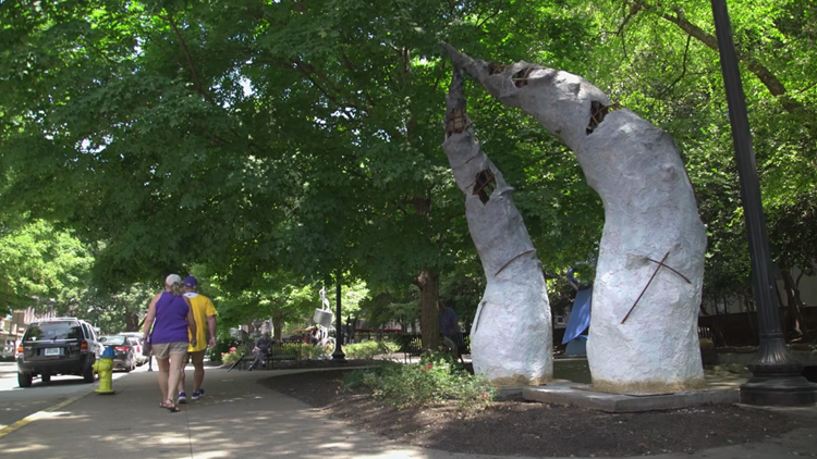New art! | New sculptures on display in downtown Knoxville park