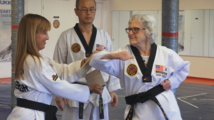 85-year-old close to achieving her third-degree black belt