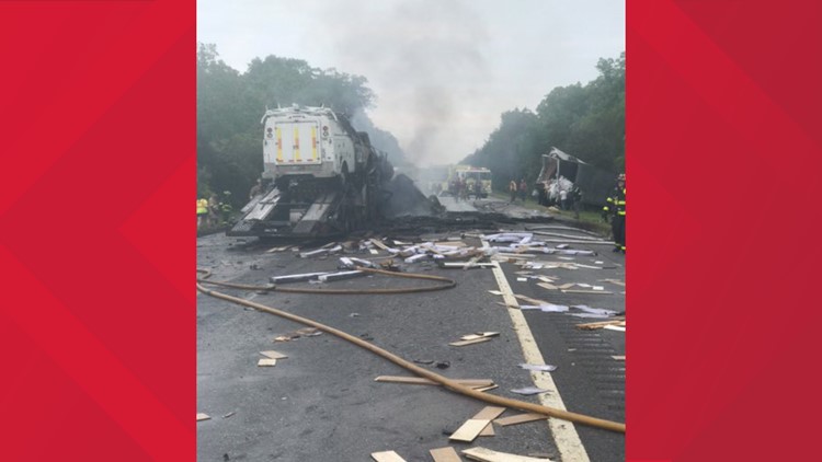 I-81 North closed, detour in place in Greene County after commercial vehicle crash