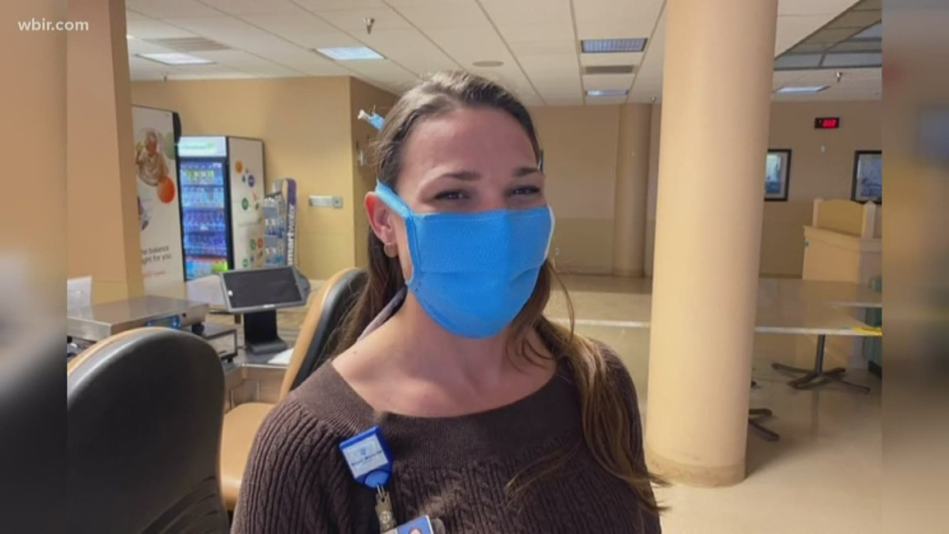 Hospital leaders say they are creating disposable gowns and N-95 masks for employees. Those masks have passed  a respirator fit test, according to the hospital.