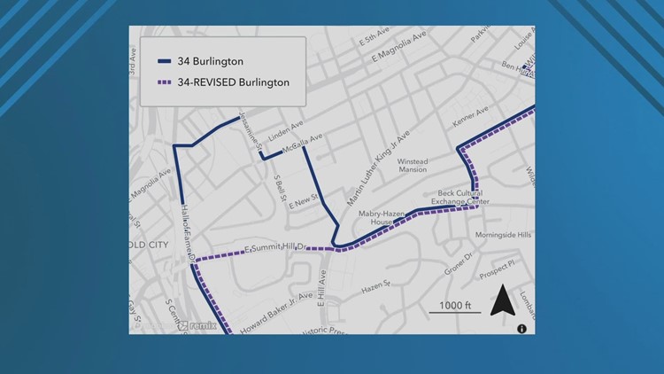 East Knoxville KAT route to start long-term detour on Monday