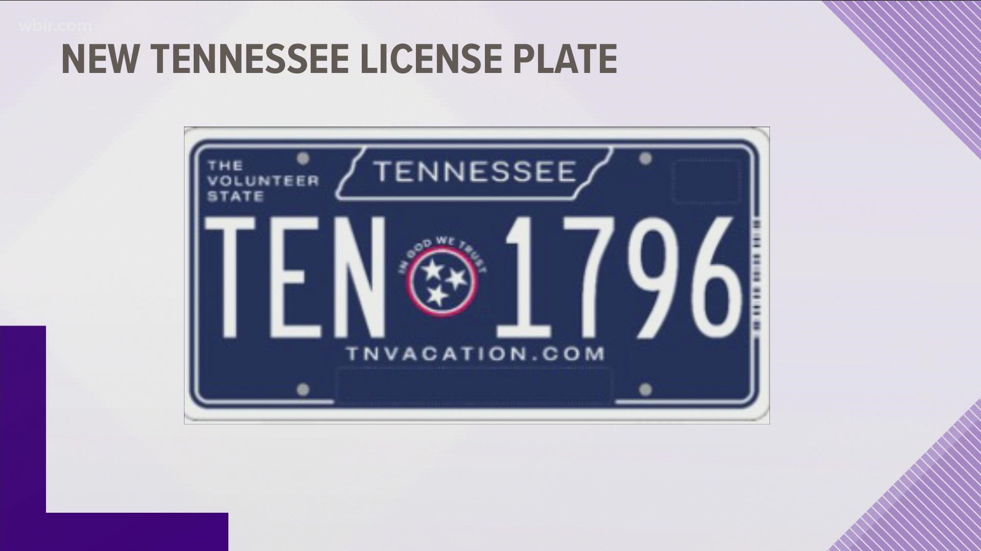 The new plates will be available online and in-person starting on Monday