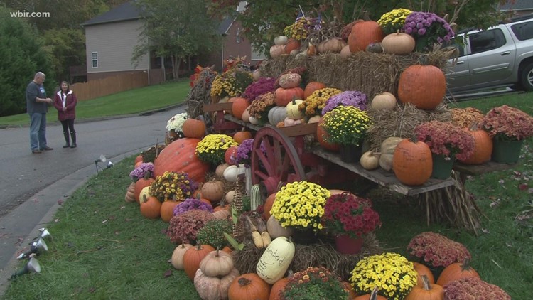Community rebuilds after annual pumpkin display vandalized