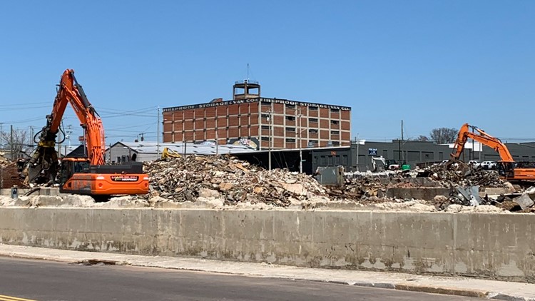 Demolition work advances at proposed stadium site, tax plan awaits approval in Legislature