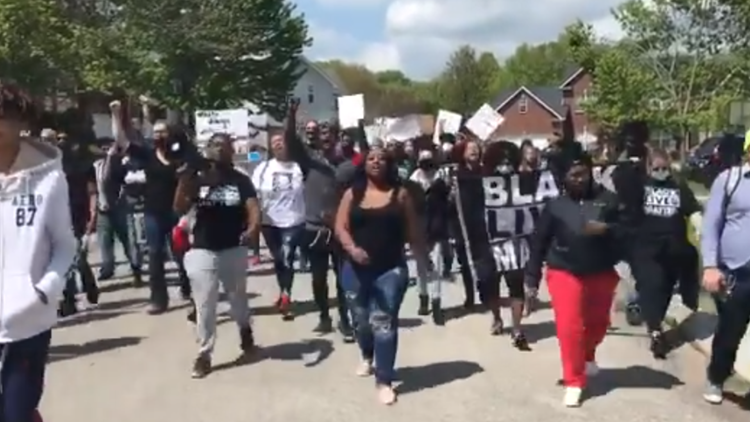 Protesters call for justice in death of Anthony Thompson Jr., end of violence in community