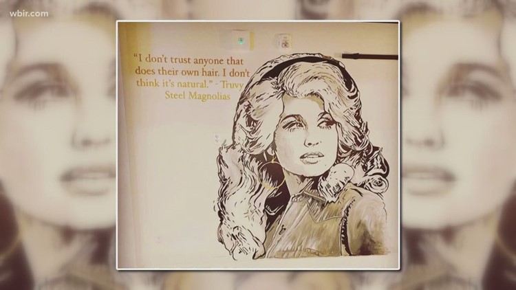Local artist paints Dolly Parton’s face around East Tennessee