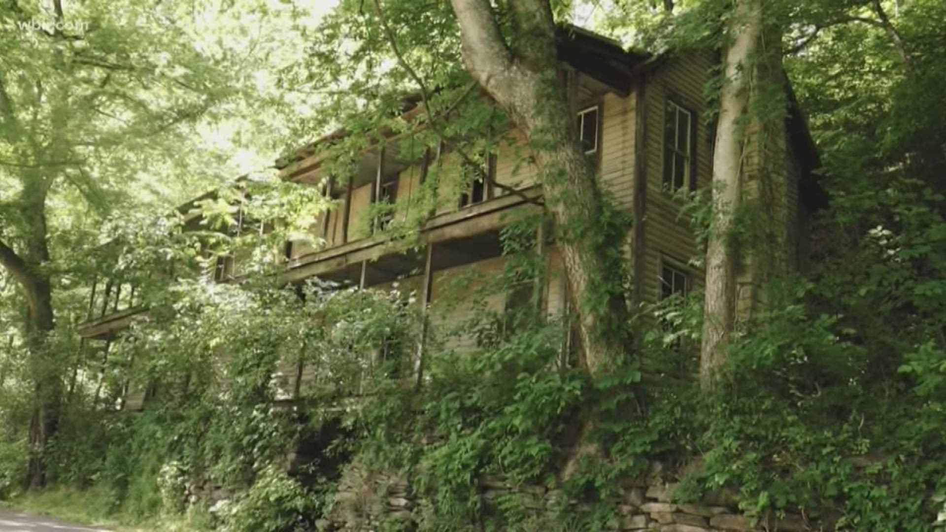 This little hotel was once a riverfront resort. Now, it is half-hidden on a hillside waiting for the day guests will fill its rooms once again.