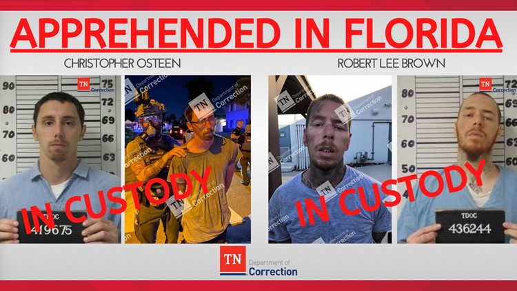 Escaped Tennessee inmates captured in Florida