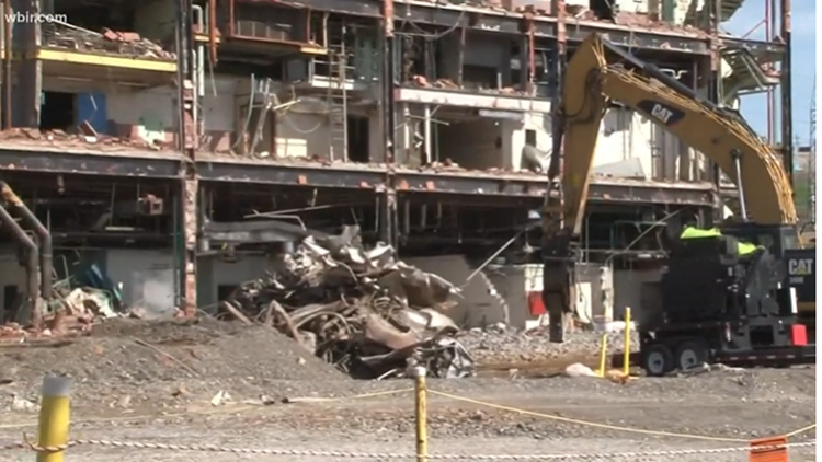 Historic building at Y-12 National Security Complex coming down