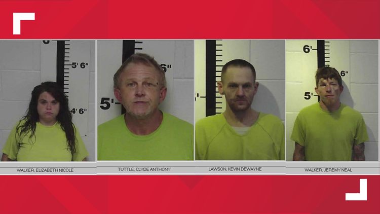 Four arrested after hitting Tazewell police officer during car chase
