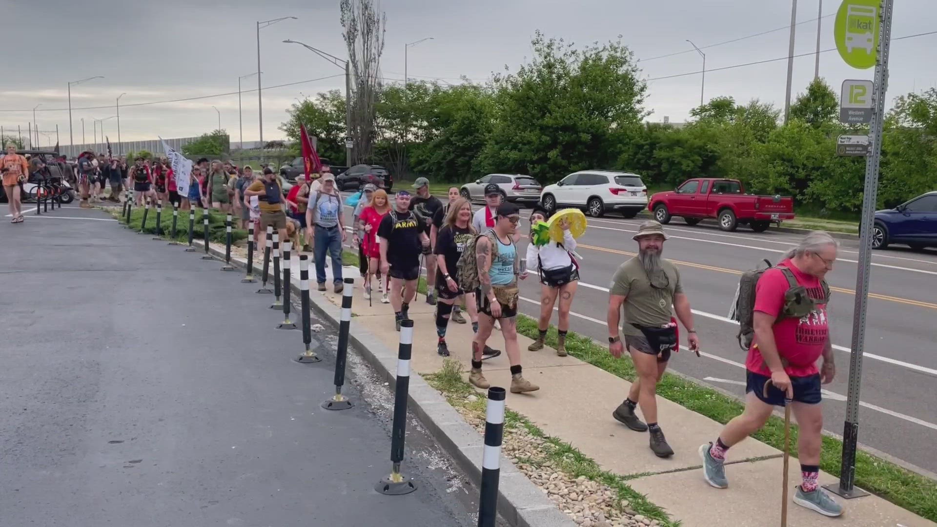 Nonprofit takes a hike to spread awareness for veterans who die by suicide. The organization says the way out is by leaning onto the community.