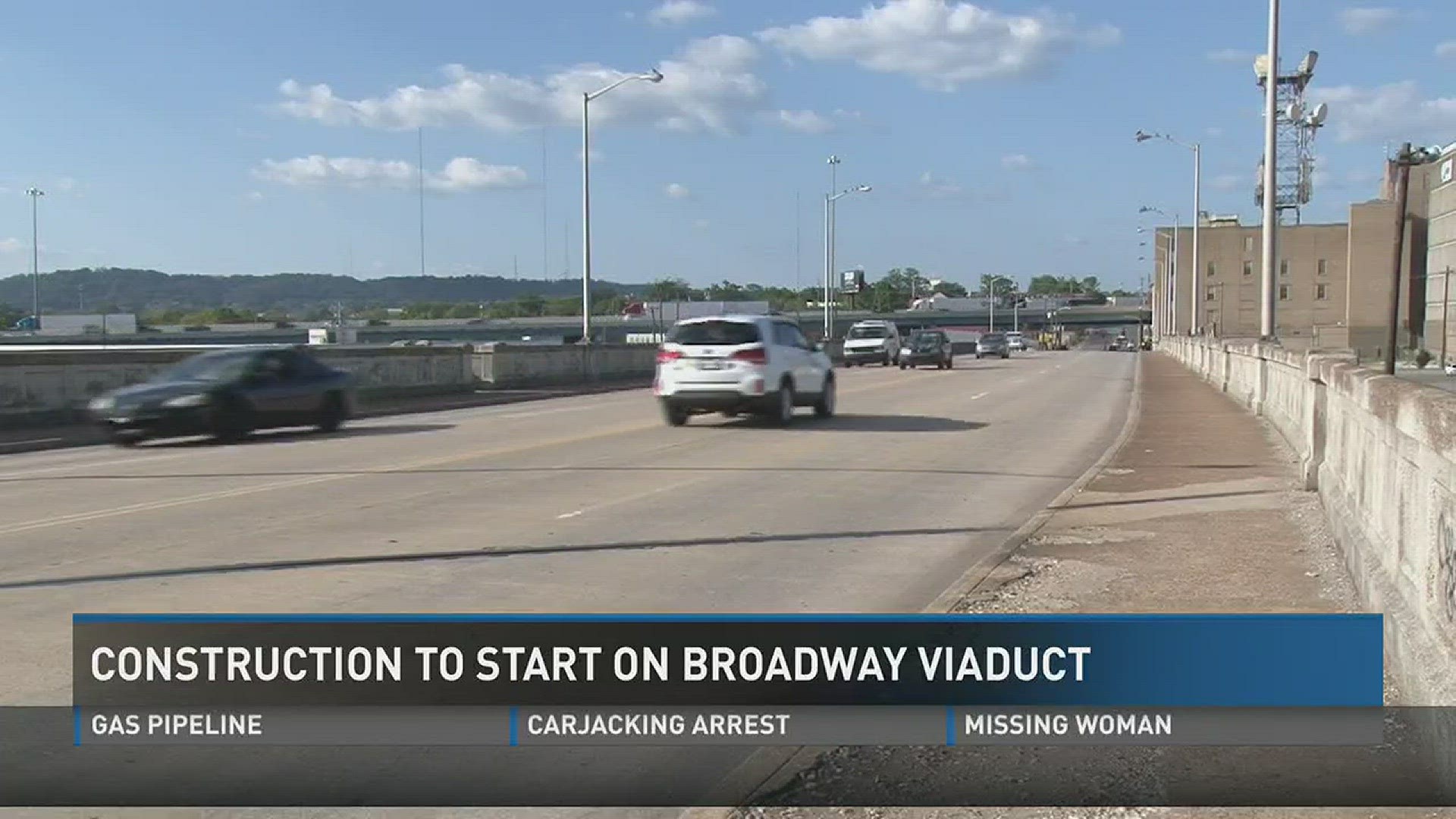 Sept. 20, 2016: TDOT will begin replacing the Broadway Avenue viaduct just north of downtown Knoxville in spring 2017.