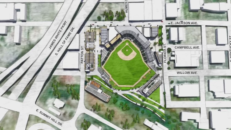 Knoxville-Knox County planning commission approves preliminary plans for downtown stadium