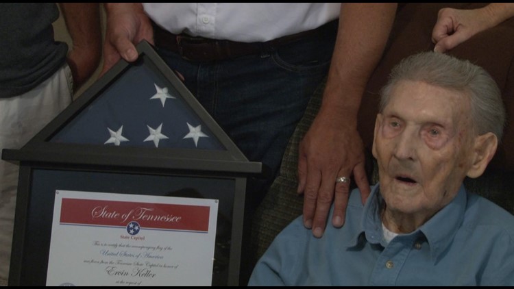 Thank you for your service: Cocke County veteran, 101, gets flag, proclamation