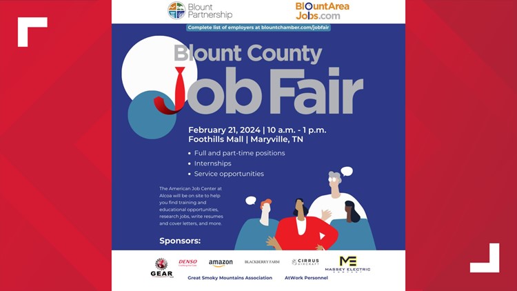 More than 60 employers looking for workers at Blount County Job Fair