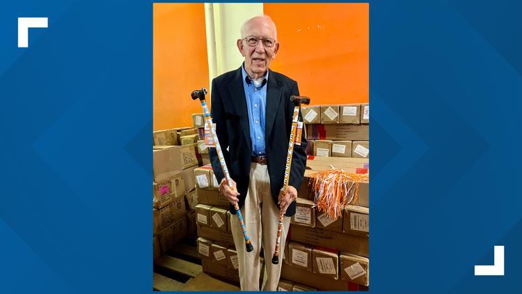 Vol Pride with Every Stride: Knoxville local creates UT-themed walking canes