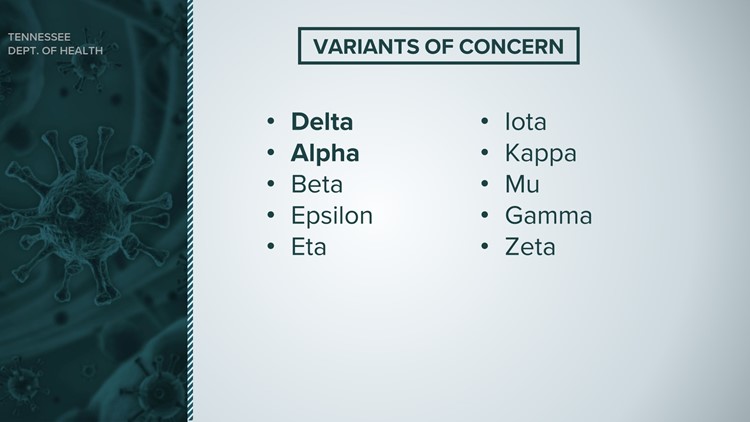Nearly a dozen COVID-19 variants detected in Tennessee so far, but not omicron