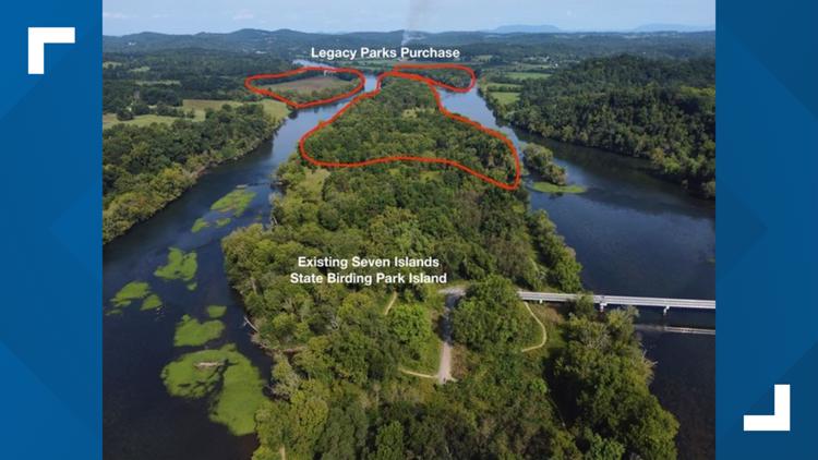 Legacy Parks Foundation secures three islands on the French Broad River