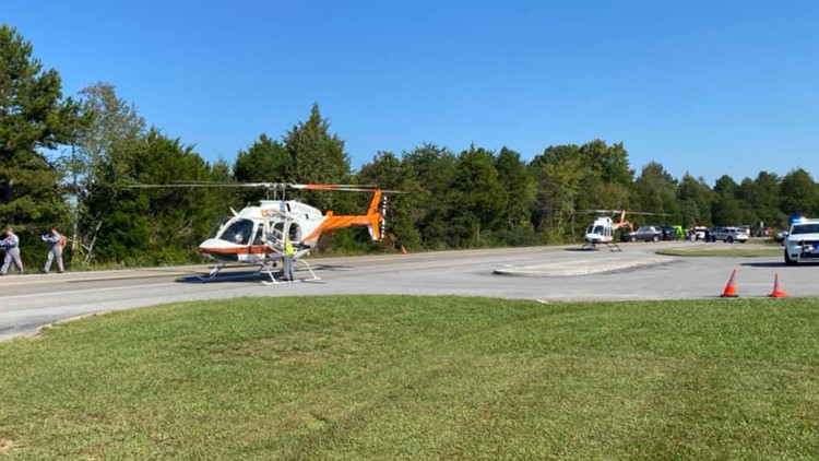 Lifestar responds after multi-vehicle crash on State Route 444 near Saddle Dam, part of roadway closed