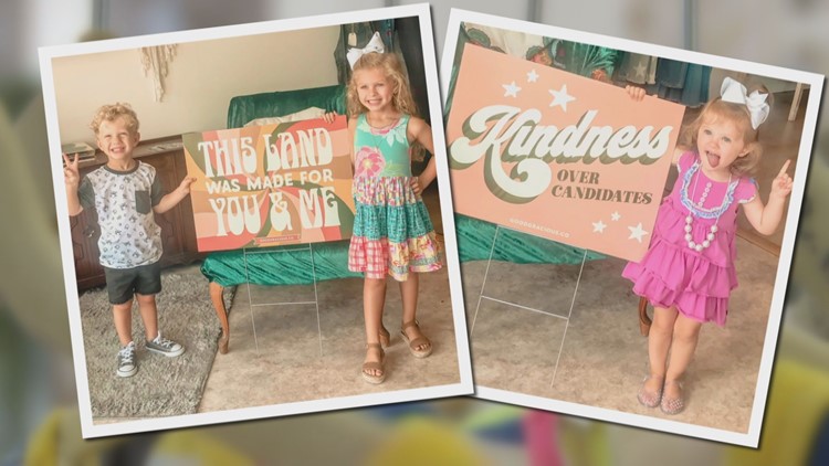 Sweetwater shop sells election signs centered on kindness