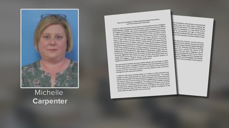 Kingsport City Schools teacher charged with 20 counts of child abuse and neglect