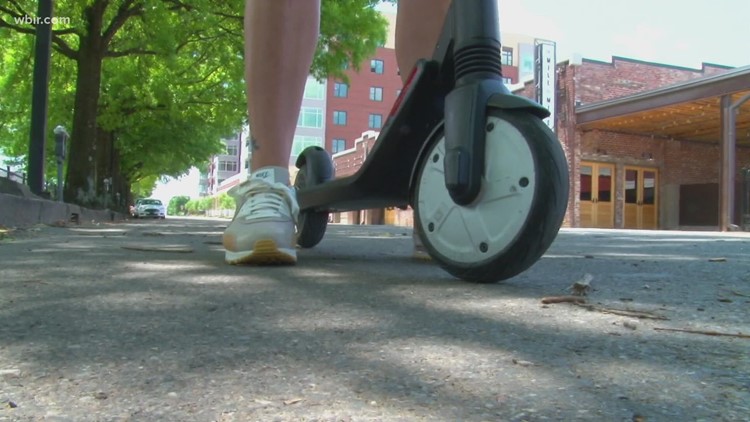 Knoxville discusses turning parking spaces into scooter parking, requiring permit fees