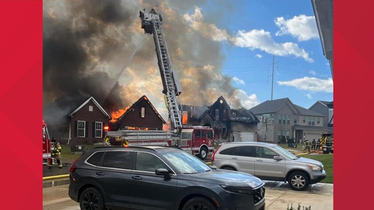 Home destroyed, 2 others badly damaged after gusty winds spread house fire in Hardin Valley