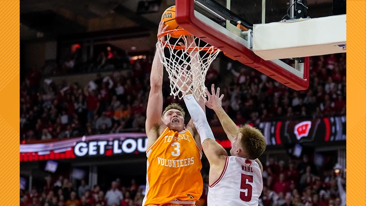 No. 9 Tennessee gets road win against Wisconsin, 80-70
