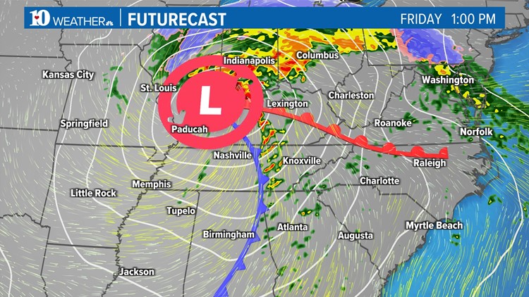 Strong to severe storms expected Friday
