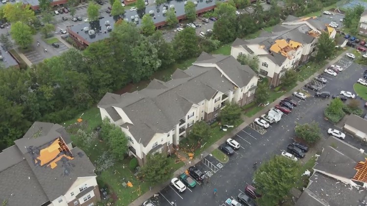 People searching for new places to live as Lovell Crossing Apartments ends leases due to tornado damage