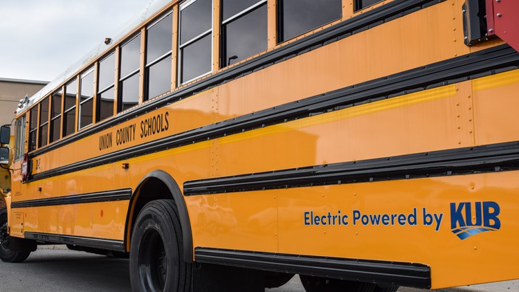 KUB introducing 2 electric-powered school buses to Union County Public School Systems