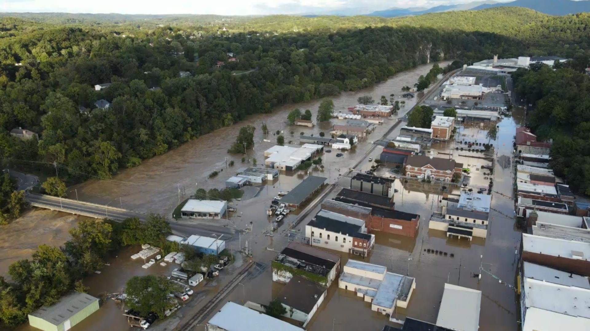 People were urged to evacuate Friday ahead of the flooding that put most of the downtown Newport area underwater.