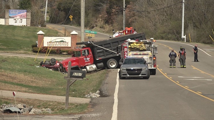 Driver killed after car collided with dump truck on Washington Pike in Knoxville