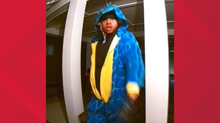 Police: Man wearing dinosaur onesie breaks into vehicle and home in Nashville