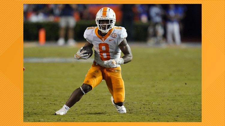 Tennessee running back Tiyon Evans enters the transfer portal