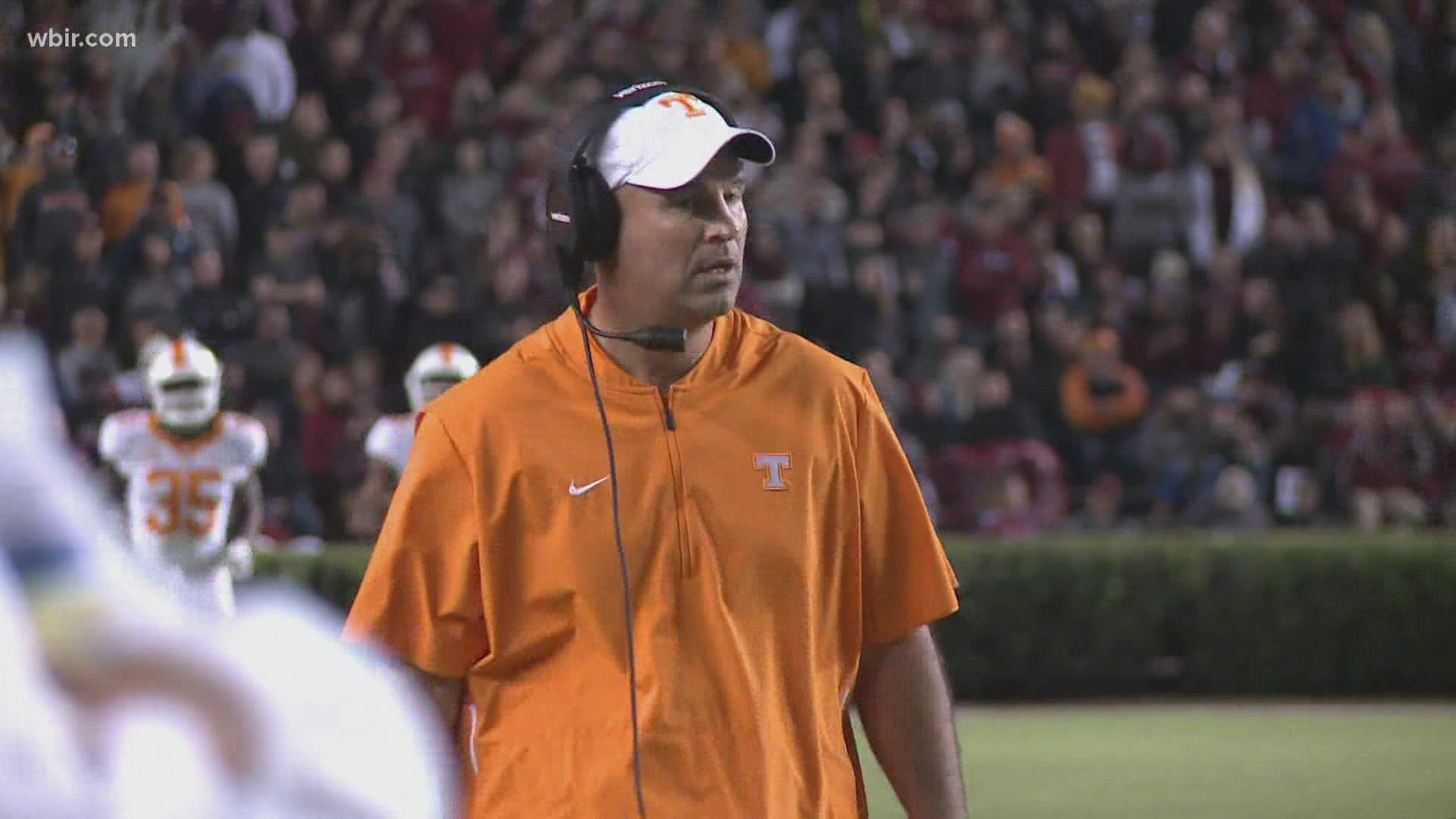 The Vols fired former coach Jeremy Pruitt and two assistant coaches, as well as several staffers, over alleged football recruiting violations.
