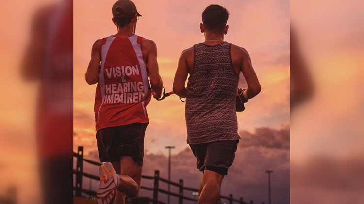 Vision, hearing impaired athlete prepares to run Covenant Health Knoxville Half-Marathon with a guide